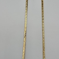 Vintage Trifari Gold Plated Simple Chain Necklace MCM Minimalist