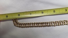 Vintage, Signed “PHD” Gold-Plated, Curb Link, 16″ Collar Necklace (1285)