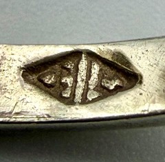 Vintage Sterling Silver Marcasite Bow Ring Signed Mid Century Art Deco