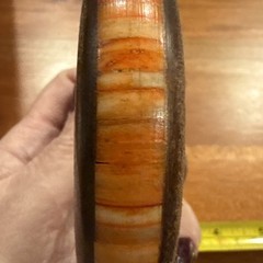 Handcraft Horn Bone and Wood Bangle Bracelet 3 Inch Wide #E284