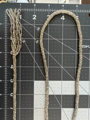 Antique 1920s Art Deco Silver Lined Glass Seed Bead Sautoir Lariat Necklace 48”!