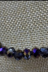 Czech Glass Necklace Fire Opal AB Beads 22” Tagged By Maker