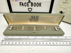 Vintage Nolan Miller Glamour Collection “Star Luster” Silver-Tone Bracelet 7 “