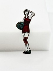Vintage Art Deco Bathing Beauty Pin