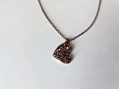 Relic Brand Brown Heart Rhinestone Necklace