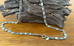 VINTAGE 29″AVON SILVERTONE MARINER LINK NECKLACE