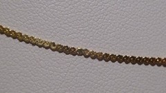 Vintage 14k Yellow Gold Pave Set Clean Shinny Diamonds Eye Shape Necklace
