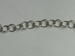 Vintage Sterling Silver Milor Italy 36in Oval Link Necklace