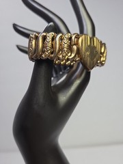 Vintage Gold Filled Sterling Pitman & Keeler American Queen Sweet Heart Bracelet