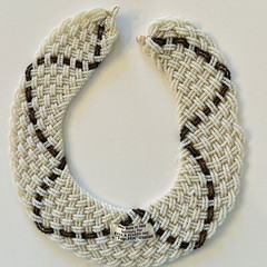 Baar & Beards Inc Wide Beaded Collar Necklace a “Top-Hit” Creation Vintage