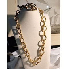 A Vintage Erwin Pearl Chunky Chain Necklace And Bracelet Set Mob Wife Nautical