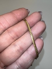 2 / Pair VTG NOS Swank 12K Gold Filled Chain Lot 18” Double Curb & Curb 11.39g