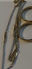 vintage 10 piece jewelry set 2 Pairs Of Monet Earrings Gold Tone Chain Necklace
