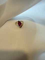 Antique Ruby 24K Ring
