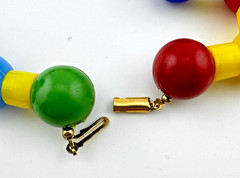 Vintage Pop Art Memphis Milano-inspired fashion Chunky Acrylic Bead Necklace