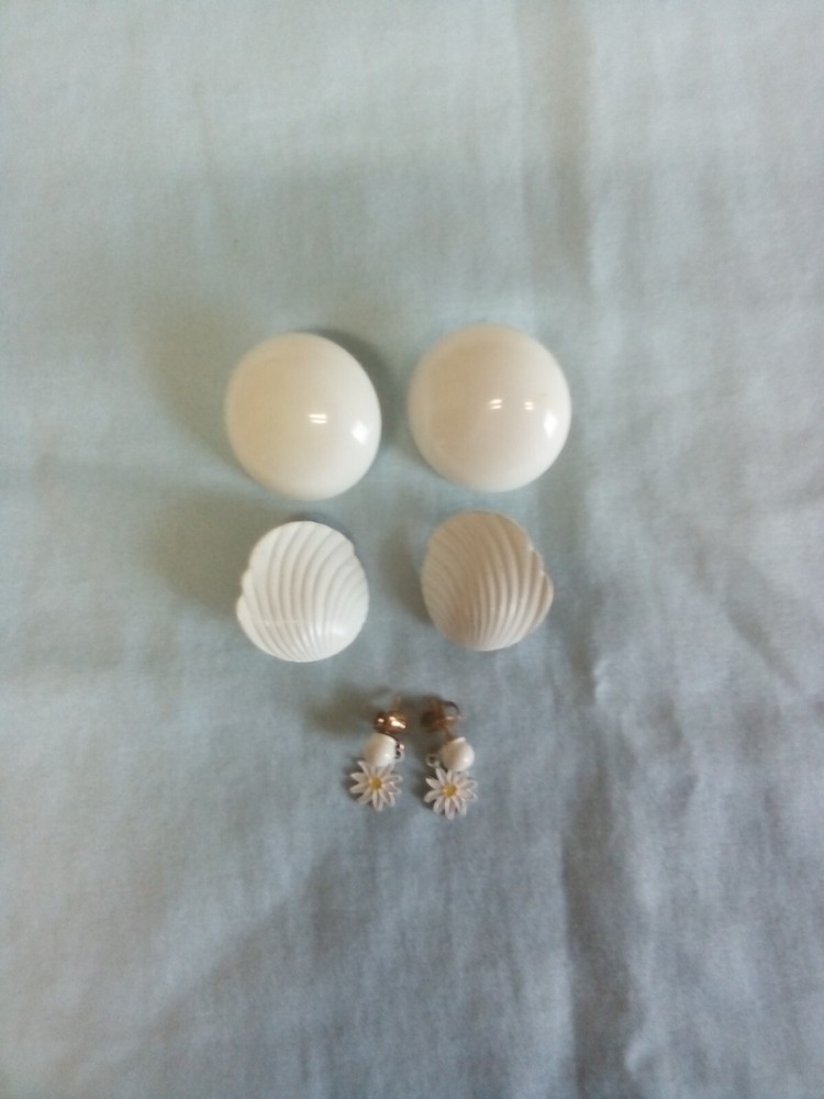 UNISEX Vintage ASSORTED Earring LOT Napier CLIP ON Earrings With PUSH BACKS