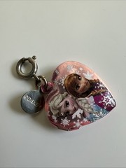 Disney Charm It Pink Frozen Anna Elsa Locket Heart Shaped Necklace Bracelet