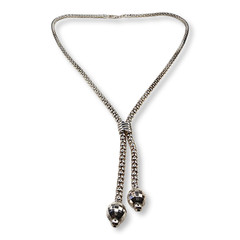 Vintage Sterling Silver 925 Popcorn Chain Milor Necklace 23 Inches