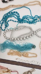 Lot of Vintage Beaded Necklace Assorted Colors Styles Pearls Chains