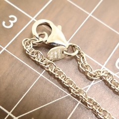 Bronzo Italia necklace rope chain 36-in Milor Italy silvertone lobster clasp