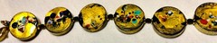 Vintage Venetian Fancy Glass Beads ala Gustav Klimt Beaded Necklace Demi Parure
