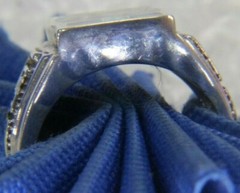 VINTAGE MEN’S LAPIS SPINY OSYTER 3/4″ 0.925 Sterling Silver BAND Ring size 9.25