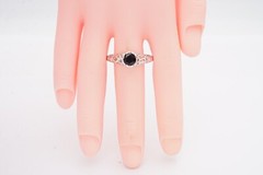 Vintage Sterling Silver 925 Black Onyx Ring Size 11.75