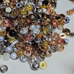 100pcs Vintage Retro Iron Metal Buttons Mixed 1-2cm Sewing Collection Crafts