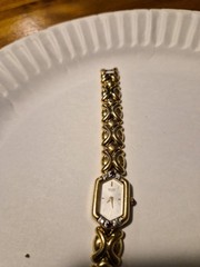 Vintage Seiko Ruby And Diamond Ladies Watch Gold