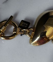 Vintage Gold Tone, Chunky, Anne Klein Statement Necklace. Perfect! Shiny!