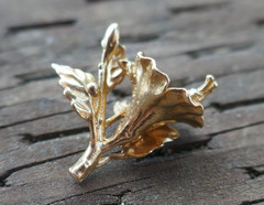 Vintage Solid 14k Yellow Gold Three-Dimensional Flower Pendant / Charm – 3.3g.