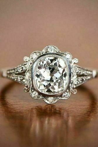Art Deco 2.30 Ct White Diamond Antique Vintage Wedding Ring 925 Sterling Silver