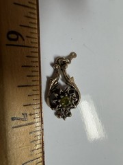 1974 Sarah Coventry Contessa Earrings Faux Opal and Peridot