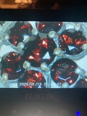 Vtg Mozambique Garnet & Marcasite Silver Brooch Victoria 925 Silver