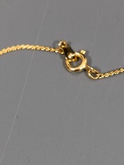 Vintage Faux Topaz Heart Birthstone Choker necklace Gold Tone 15 in
