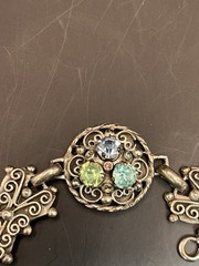 Vintage 3 Piece Barclay Jewelry Set Necklace, Bracelet, Earrings Rhinestones