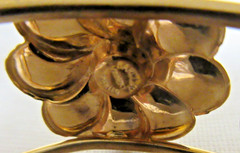 Vintage Barclay 1/20 12k Gold Filled Flower Cuff Bracelet 6 1/2″
