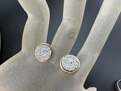 GOLD SILVER PLATED SIGNED SUGAR FIX SUGARFIX POST EARRINGS