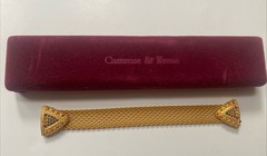 Camrose & Kross Jackie Kennedy Multicolor Stone Thick Gold Link Bracelet