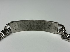 Vintage 925 ID Bracelet Signed Elco Sz7.5 Sterling Silver 9mm 38 Grams – Richard