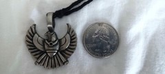 Rare Vintage Premium Horus Egyptian Eagle Pendant Crafted Heavy Dut Metal Alloy