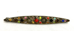 Vintage 1920s Bohemian Bar Pin C Clasp Flapper