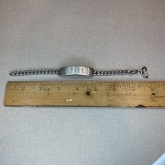 Vintage Marked Sterling Signed Elco ID Bracelet 34g Engraved Jim Always Jo