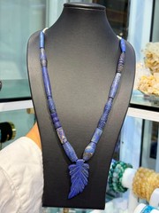 Rare Antique Tibetan Lapis Lazuli Beaded Necklace