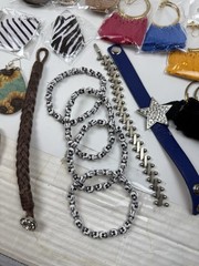 Huge Modern Costume Jewelry Lot 90+ Pieces Earrings Bracelets Eyeglass Chains Et