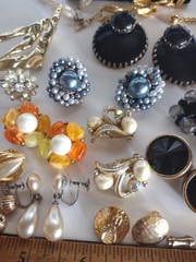 Costume Jewelry Lot Many Signed Lisner Monet Park Lane Napier W Germany Japan +