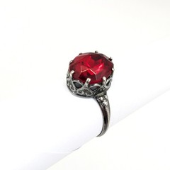 Vintage Luxury Soviet RING Silver⭐875 stamp Star USSR -size: 8US (18.5mm) UA #97