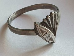 Vintage Soviet USSR ring sterling silver 925 ⭐ Size 8.5 Weight 2.08 g.