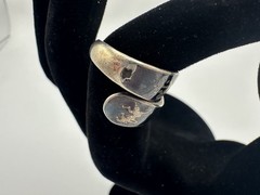 4.69g Vintage Sterling Silver 925 Niello Siam Wrap Thai Band Ring Size 6.5 M