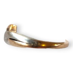 Vintage 10KT Yellow Gold and White Gold Diamond Ring Size 7